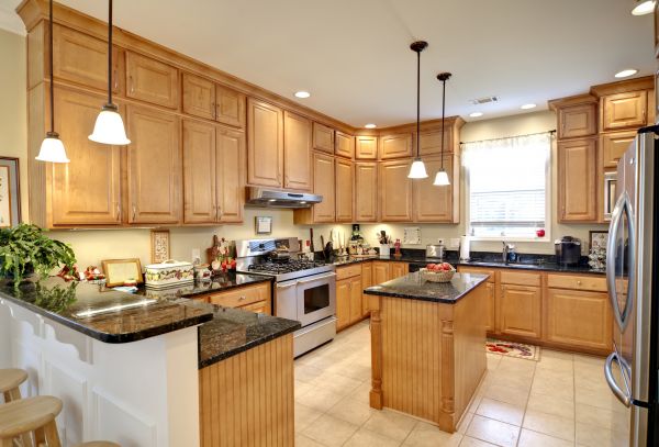 Maple Kitchen Cabinet Repair in Prosper